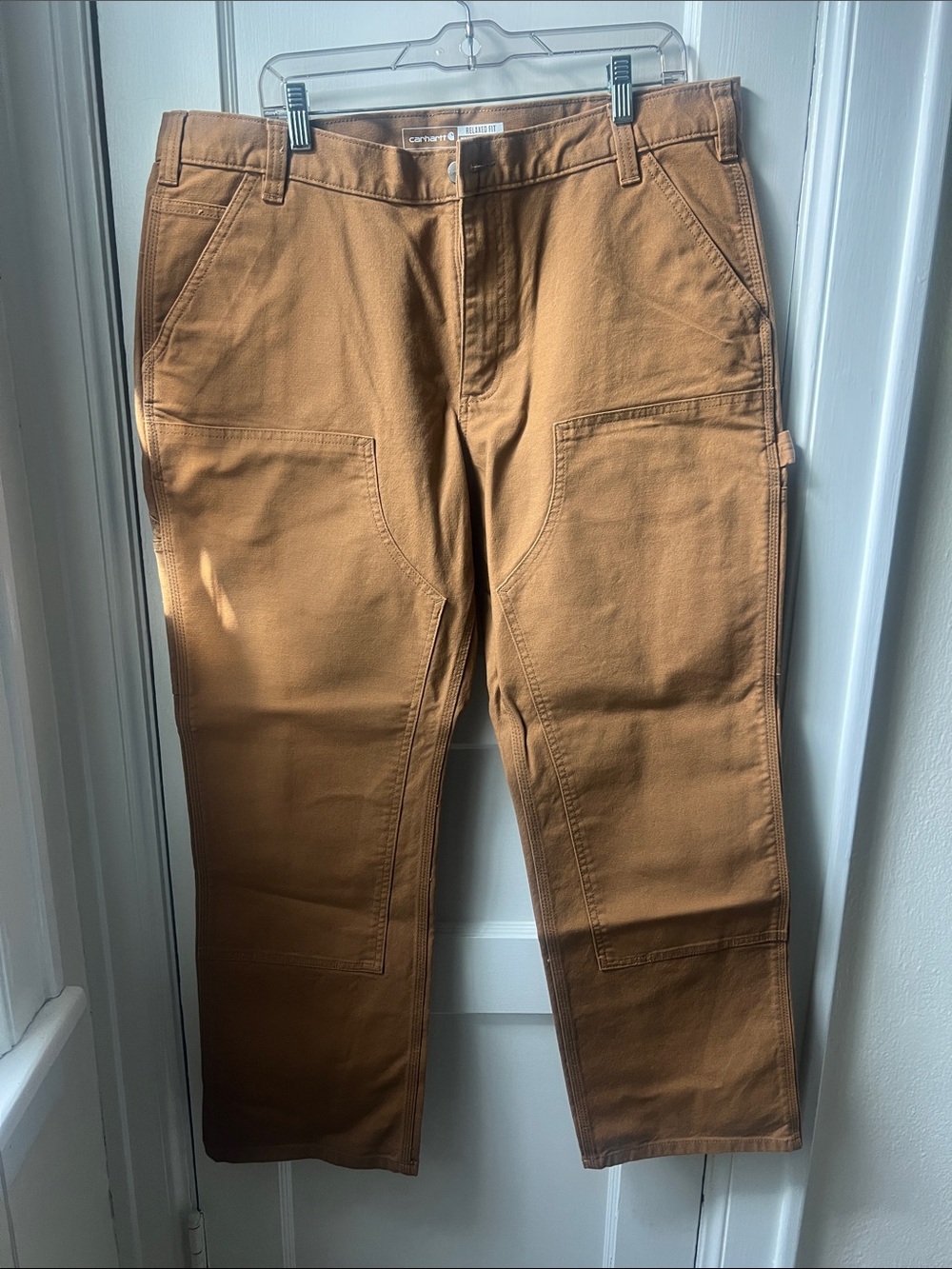 Carhartt Men's Tan Work Chinos - Rugged Utility Trousers